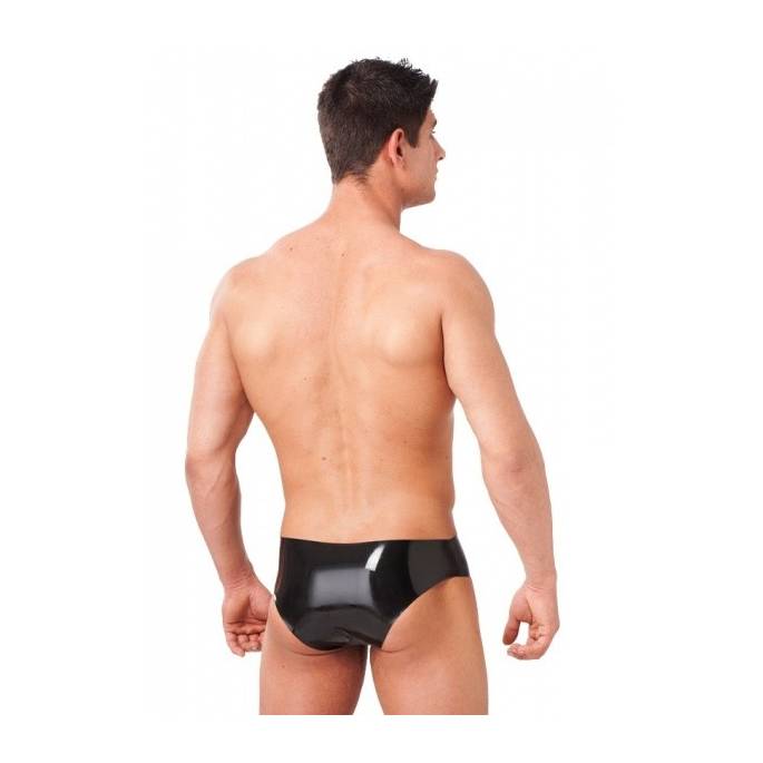 HERRENUNTERHOSE AUS LATEX + ETUI PENIEN
