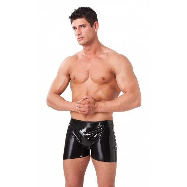 SHORT HOMME LATEX NOIR
