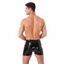 SHORT HOMME LATEX NOIR