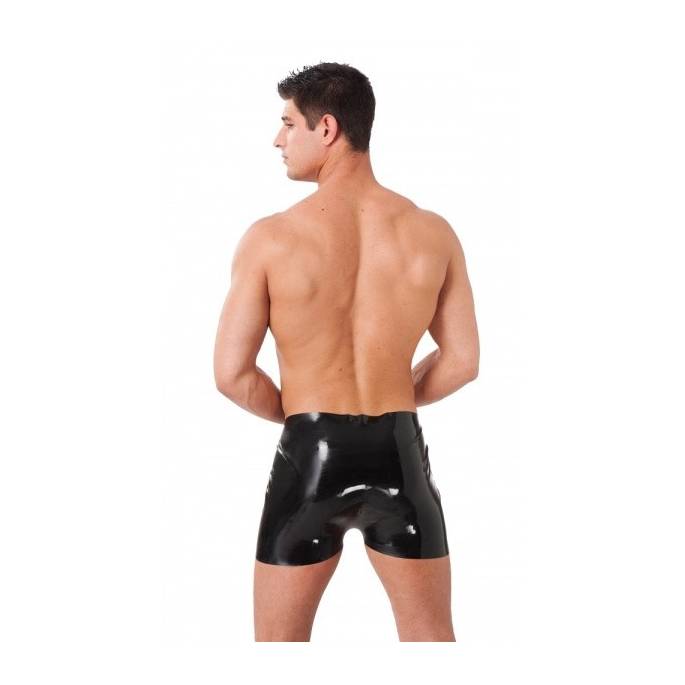 HERREN-LATEX-SHORTS SCHWARZ