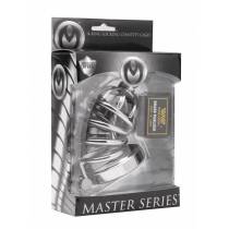 CHASTITY CAGE 4 RINGS + URETHRAL ROD