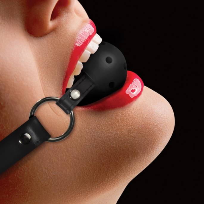 BLACK BALL GAITER WITH HOLES