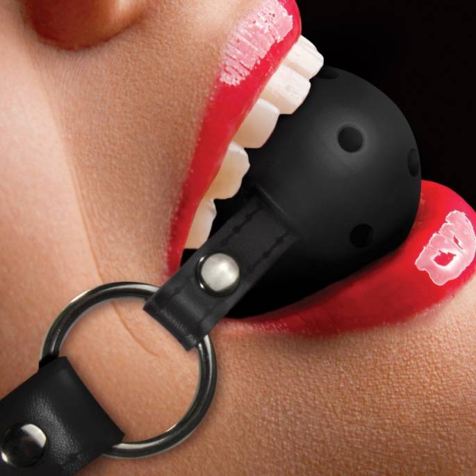 BAILLON BOULE NOIR TROUS