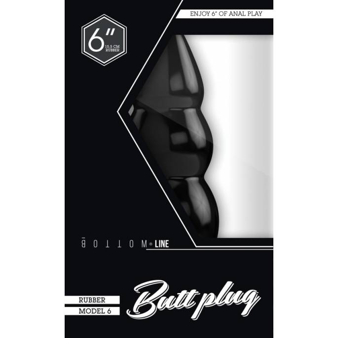 BUTTPLUG MODELO 6 NEGRO GRANDE