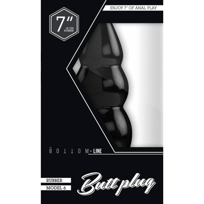 BUTTPLUG MODELO 6 NEGRO XLARGE