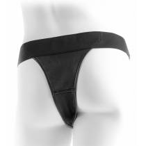 SPLIT LEATHERETTE SLIP FOR DILDO BELT