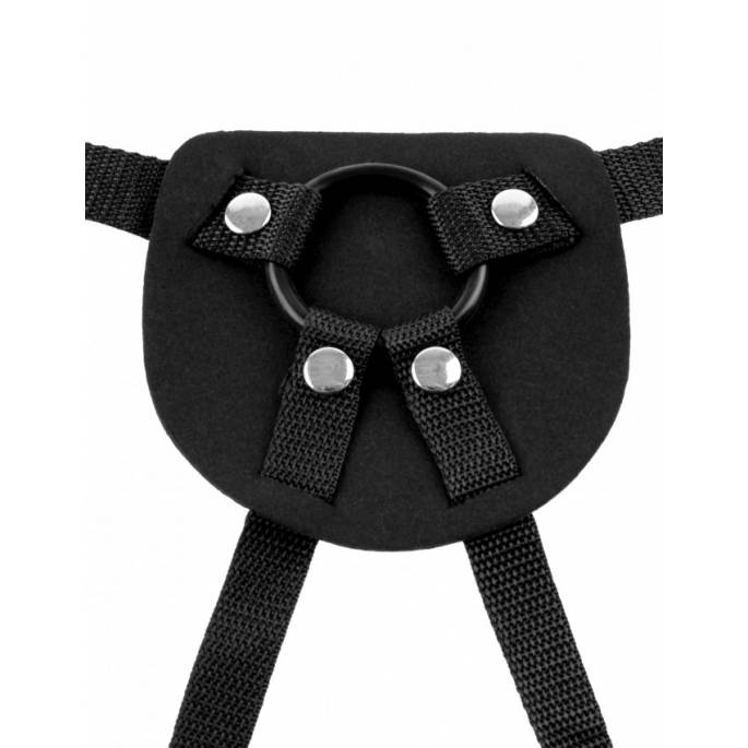 DILDO BELT HARNESS BEGINNERS FABRIC BLACK