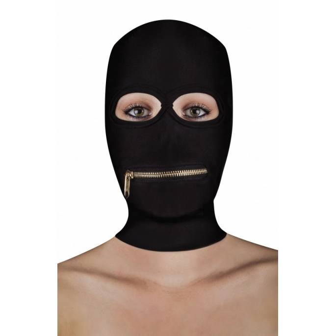 BLACK BALACLAVA ZIP MOUTH