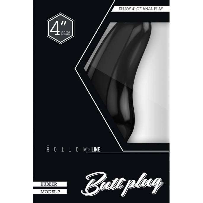 BUTTPLUG MODEL 7 NEGRO PEQUEÑO