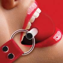 RED BALL GAG - RED LEATHER