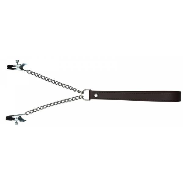 LEASH + ADJUSTABLE BREAST CLAMPS