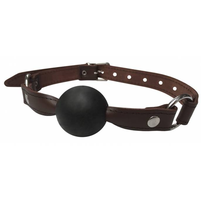 BAILLON BOULE CUIR MARRON