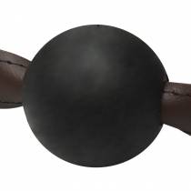 BROWN LEATHER BALL GAITER