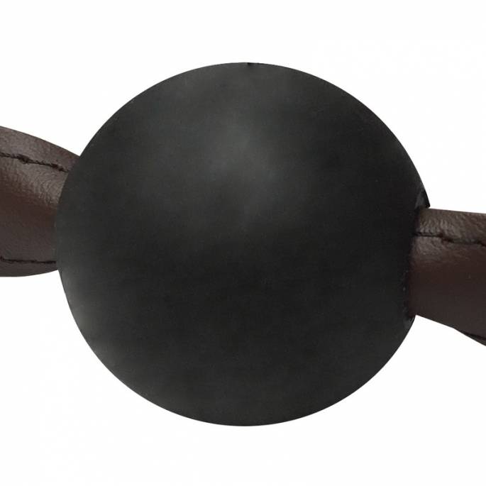 BAILLON BOULE CUIR MARRON