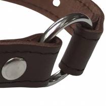 BROWN LEATHER BALL GAITER