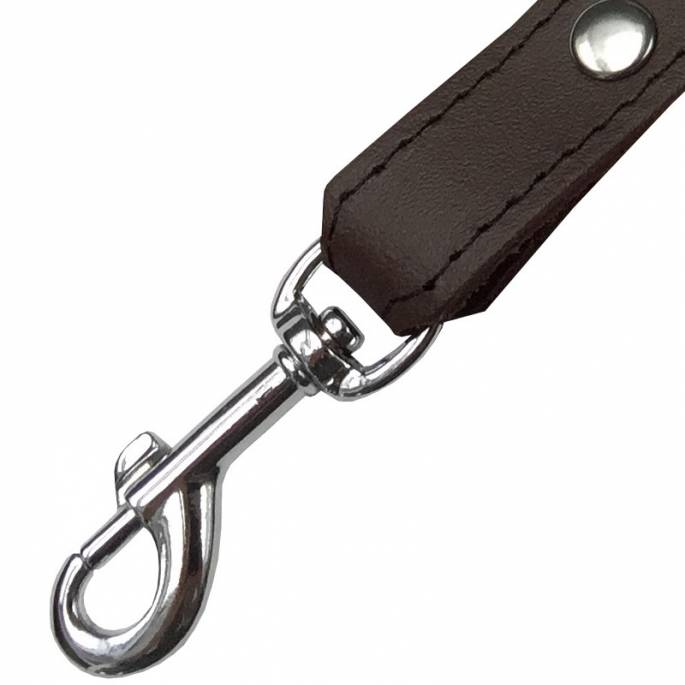 BROWN LEATHER STRAP CONSTRAINT CROSS