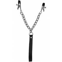 LEASH + ADJUSTABLE BREAST CLAMPS
