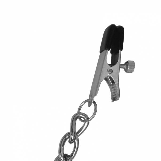 LEASH + ADJUSTABLE BREAST CLAMPS