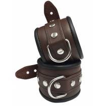 MENOTTES CUIR MARRON HOMME