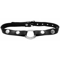 BAILLON CUIR SOUPLE + ANNEAUX METAL