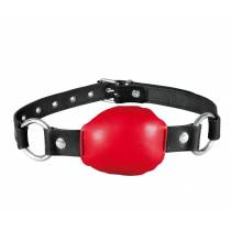 RED LEATHER PADDED GAG