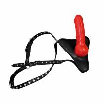 CONSOLADOR CINTURON DE LATEX ROJO