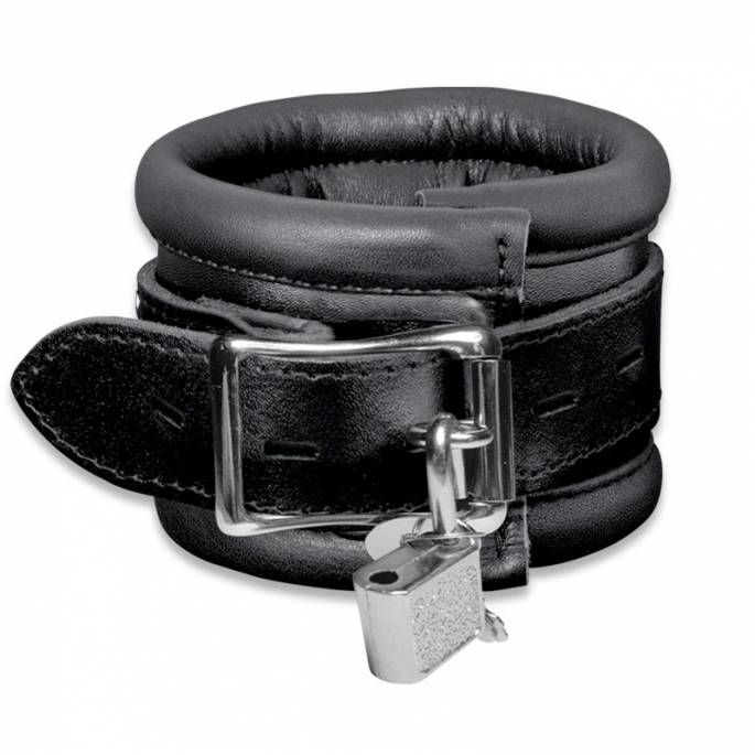 MENOTTES CADENASSABLES CUIR NOIR