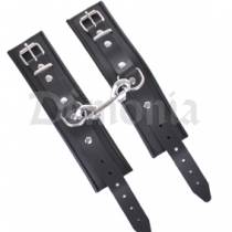 MENOTTES CUIR + DOUBLE MOUSQUETON