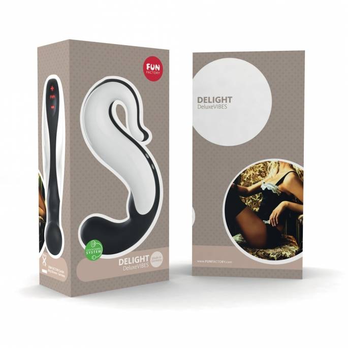 DELIGHT VIBRO CURVO BIANCO/NERO