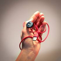 MINI VIBRO AMORINO PINK/GELBER STREIFEN