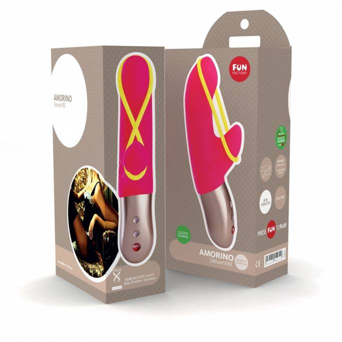 MINI VIBRO AMORINO PINK/GELBER STREIFEN