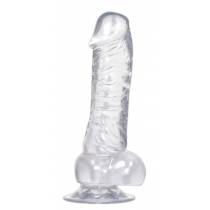 TRANSPARENTER SAUGDILDO - Ø 4CM