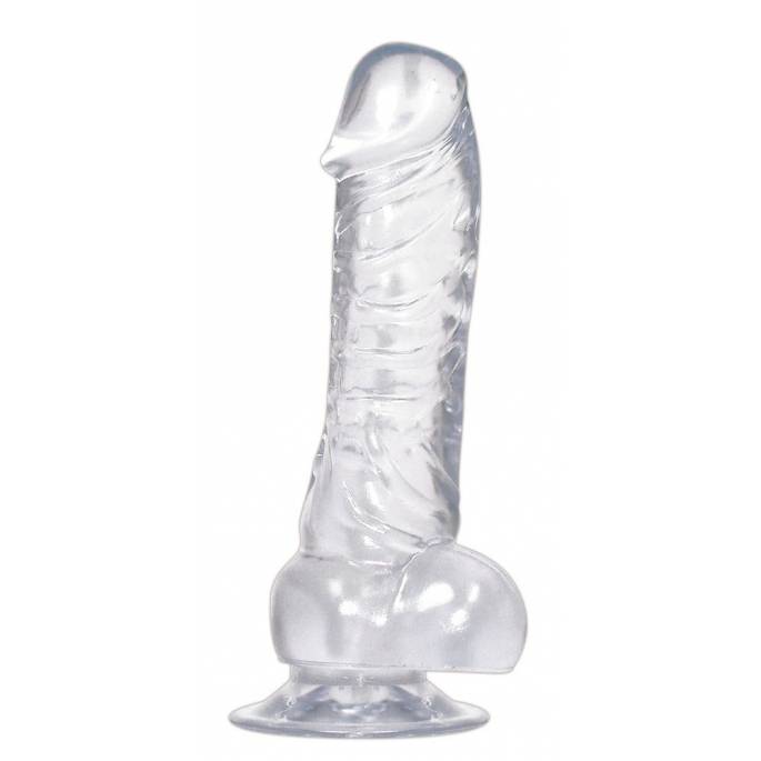 GODE VENTOUSE TRANSPARENT - Ø 4CM