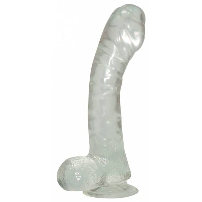 DILDO A VENTOSA TRASPARENTE