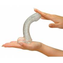 TRANSPARENTER SAUGDILDO