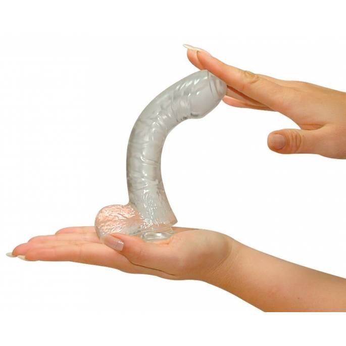 TRANSPARENT SUCTION CUP DILDO