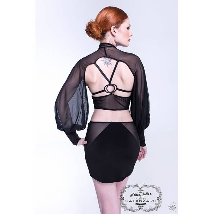 ROBE LAQUE ET VOILE DOS NU ZOLDA