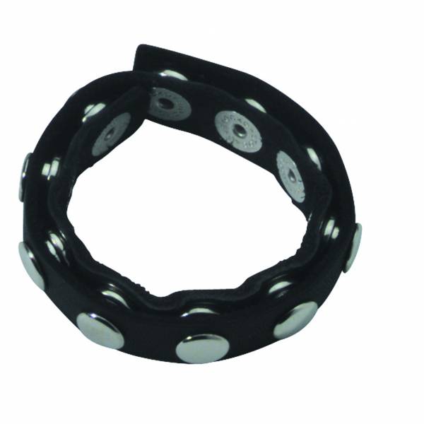 COCKRING AUS LEDER 10 DRUCKKNÖPFE