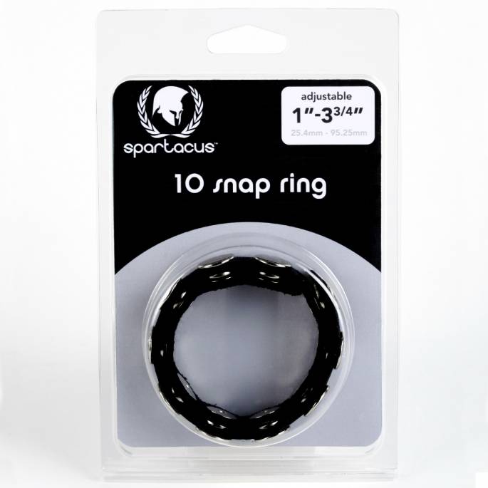 COCKRING AUS LEDER 10 DRUCKKNÖPFE