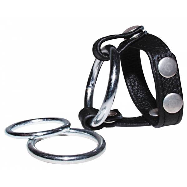 COCKRING LEDER 3 RINGE