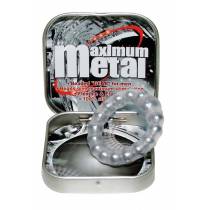 COCKRING BOULES METAL + SILICONE