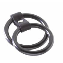 DOPPELTER COCKRING AUS METALL SCHWARZ