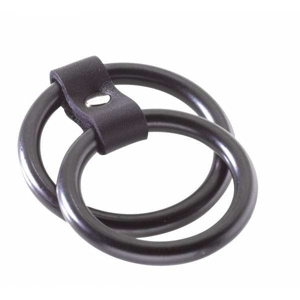 DOPPELTER COCKRING AUS METALL SCHWARZ
