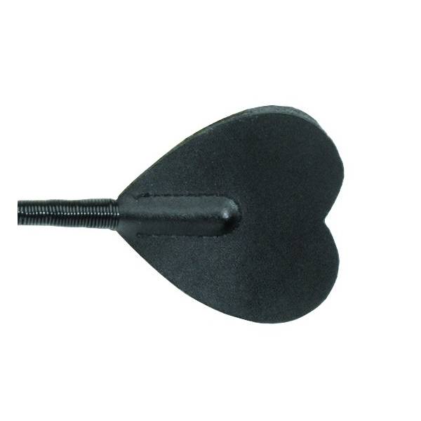 PEITSCHE HERZ LEDER SCHWARZ
