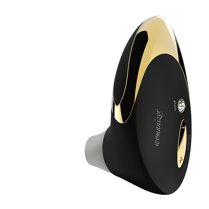 WOMANIZER 500 PRO BLACK AND 18 CARAT GOLD