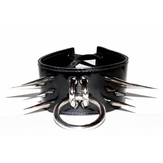 COLLIER STARFUCKED NOIR GRANDE POINTES