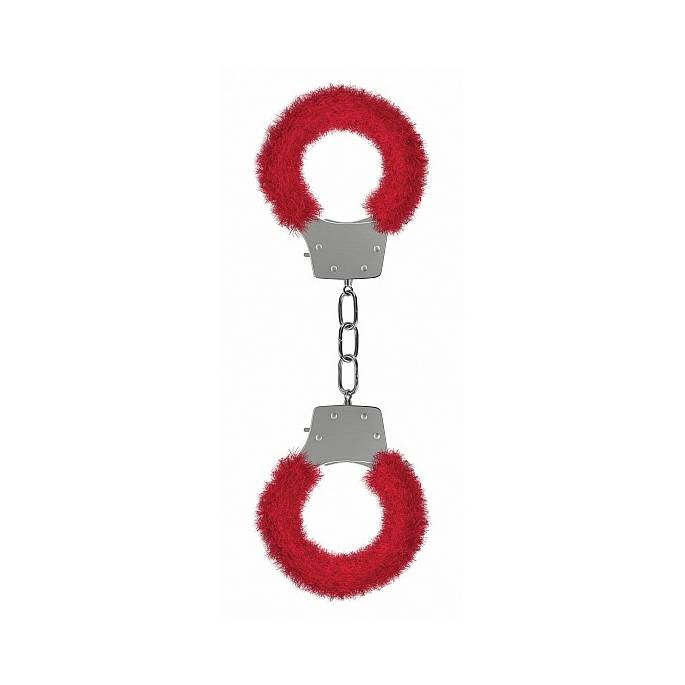 HANDSCHELLEN ROTER PELZ OUCH