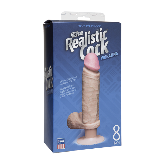 GODE VENTOUSE REALISTIC COCK 8" VIBRANT