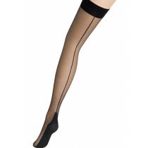 STRÜMPFE COUTURE FÜR STRAPSGÜRTEL SCHWARZ/SCHWARZ