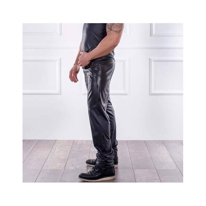 PANTALON SIMILI CUIR LINO